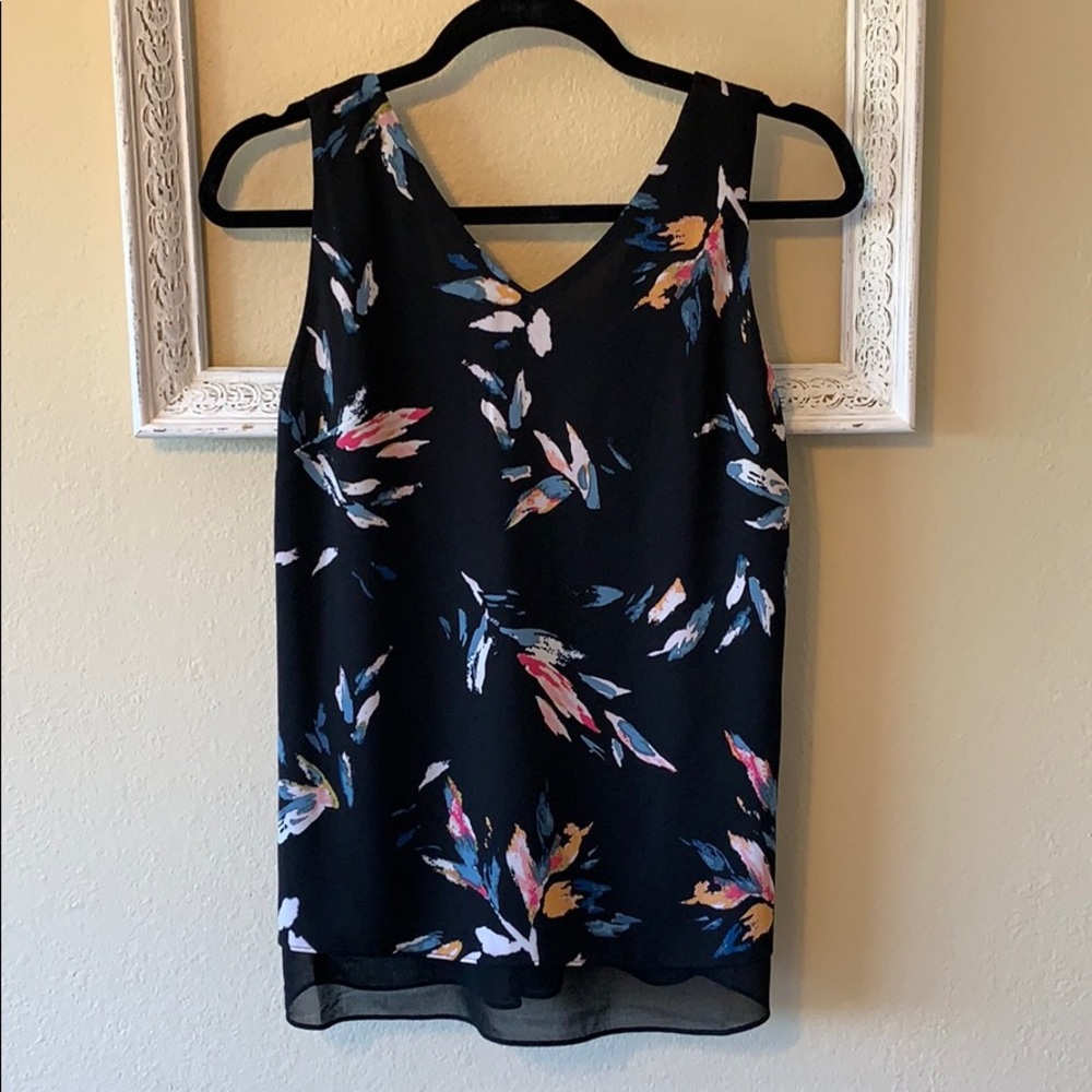 Philosophy Printed Black Blouse S